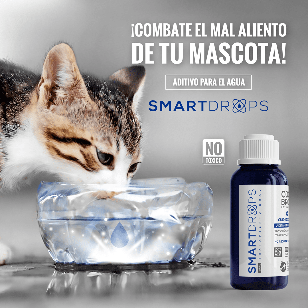 SMARTDROPS💦 - Control Del Mal Aliento🤢 & Sarro En Mascotas🐱