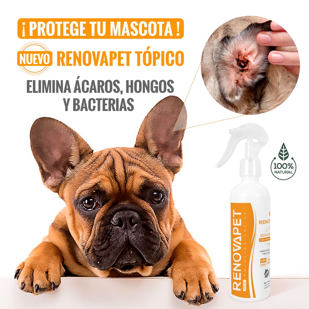 Renovapet Tópico 🐶 - Protege La Piel De Bacterias & Ácaros