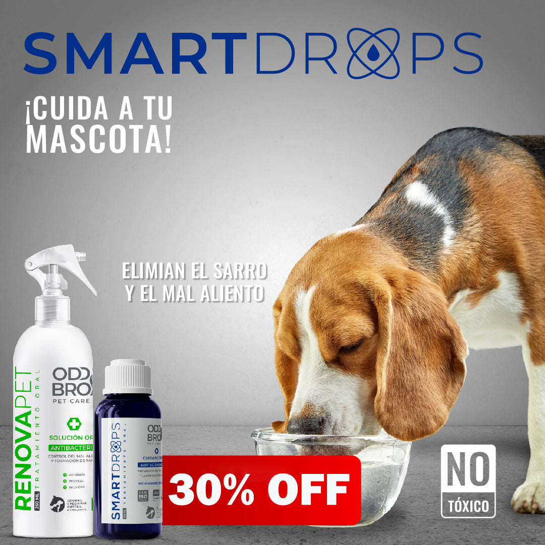 SMARTDROPS💦 - Control Del Mal Aliento🤢 & Sarro En Mascotas🐱